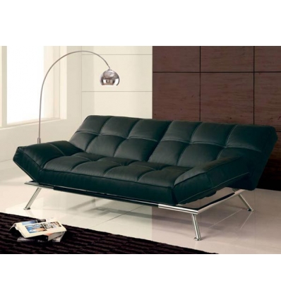 Sofa cama couro